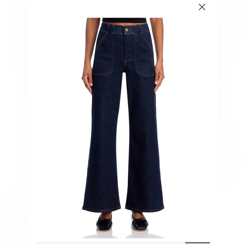 FRAME Denim High Rise Modern Pocket Jean in Rinse, Size 30. - Picture 7 of 15